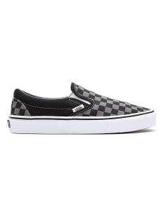 Zapatilla mujer Vans SLIP ON Cuadros Negra y Gris 2
