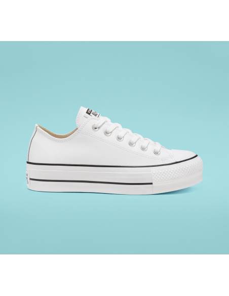 Zapatilla mujer Converse PLATAFORMA PIEL Blanca