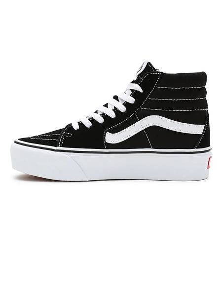 Zapatilla bota mujer moda Vans SK8 HI PLATAFORMA Negro