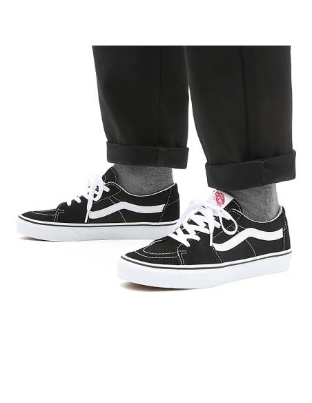 Zapatilla unisex moda Vans SK8 Negro-Blanco