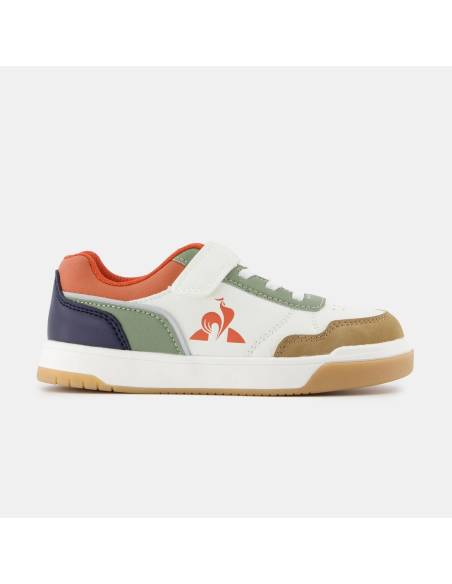 Zapatilla junior moda LE COQ SPORTIF COURT BREAKER BLANCA MARRON