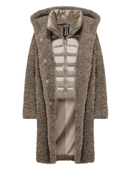 Abrigo BOOMBOGIE OVEJITA CAPUCHA Y PECHERA TOSTADO