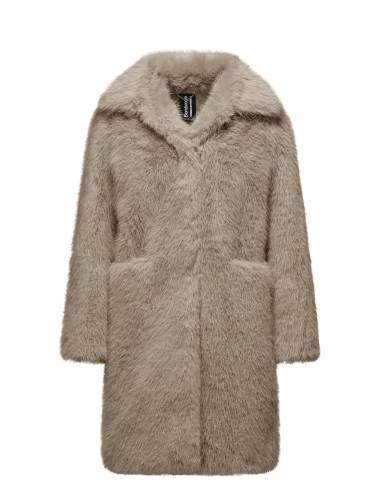 Abrigo BOOMBOGIE PELO LARGO CHOCOLATE Abrigo BOOMBOGIE PELO LARGO CHOCOLATE