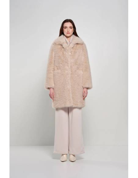 Abrigo BOOMBOGIE PELO LARGO CHOCOLATE