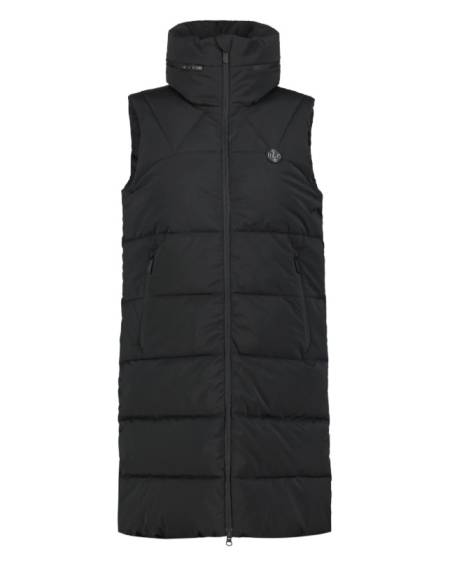Chaleco moda LUTHA EBBO LARGO NEGRO