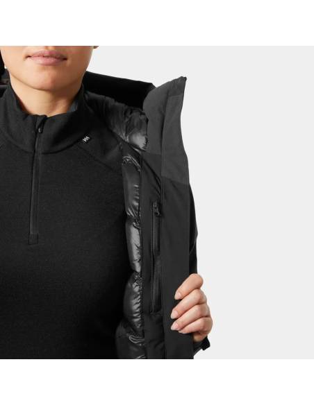 Parka ski moda HELLY HANSEN VALDISERE NEGRA