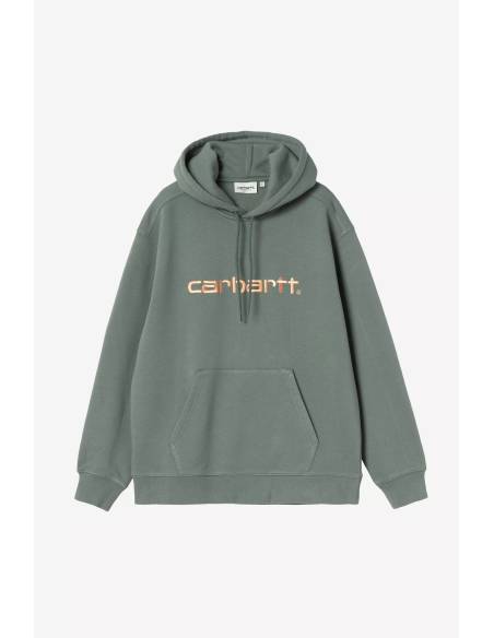 Sudadera moda CARHARTT HOOD LOGO PECHO VERDE