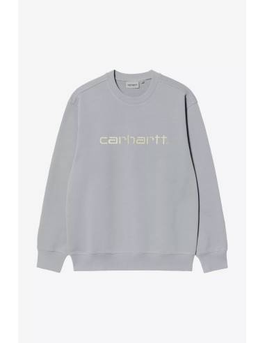 Sudadera moda CARHARTT CREW LOGO CELESTE
