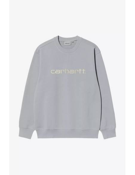 Sudadera moda CARHARTT CREW LOGO CELESTE