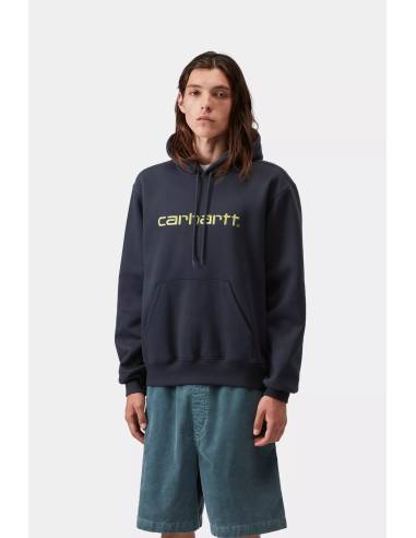 Sudadera moda CARHARTT HOOD LOGO MARINO