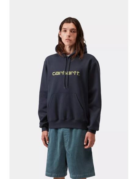 Sudadera moda CARHARTT HOOD LOGO MARINO