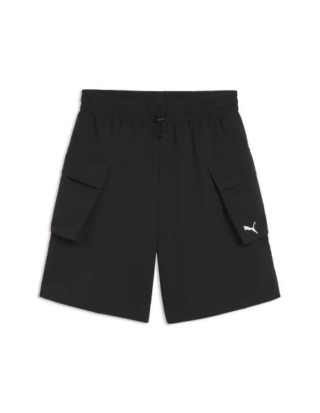 Bermuda mujer moda PUMA TRAS POLI NEGRA