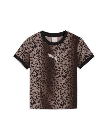Camiseta mujer moda PUMA STRASS LEOPARDO