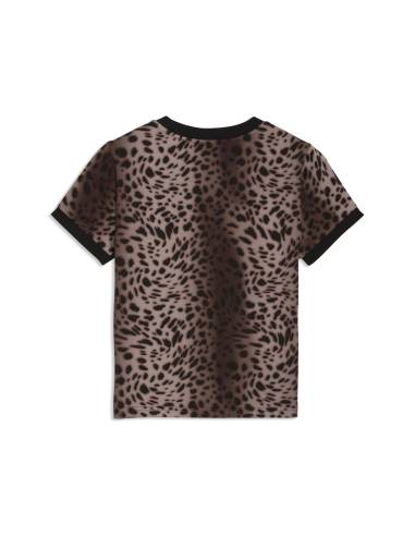 Camiseta mujer moda PUMA STRASS LEOPARDO