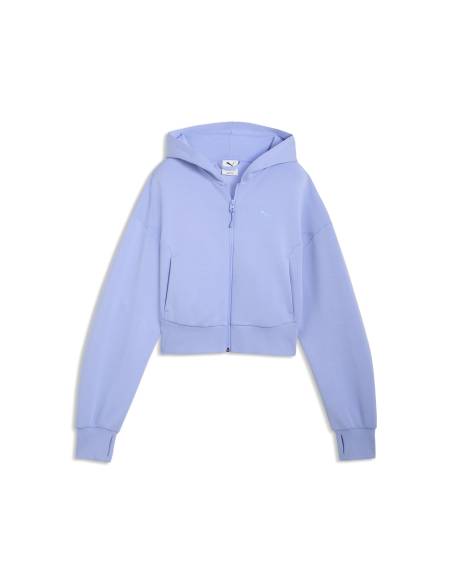 Sudadera mujer moda PUMA OPEN HOOD TECH AZUL