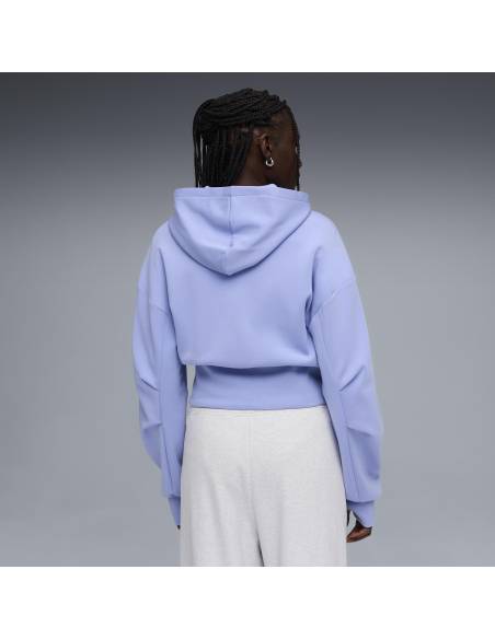 Sudadera mujer moda PUMA OPEN HOOD TECH AZUL