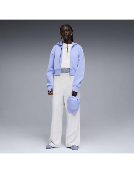 Sudadera mujer moda PUMA OPEN HOOD TECH AZUL