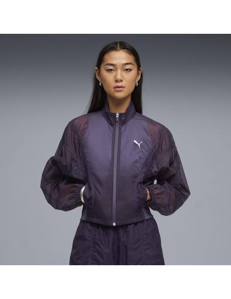 Sudadera mujer moda PUMA TRAS OPEN MORADA