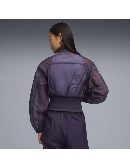 Sudadera mujer moda PUMA TRAS OPEN MORADA