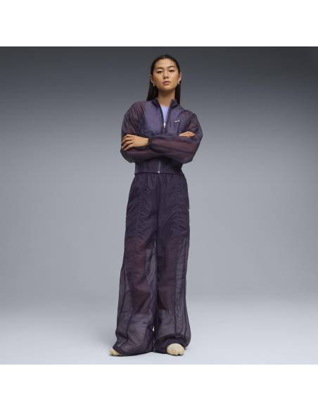 Sudadera mujer moda PUMA TRAS OPEN MORADA