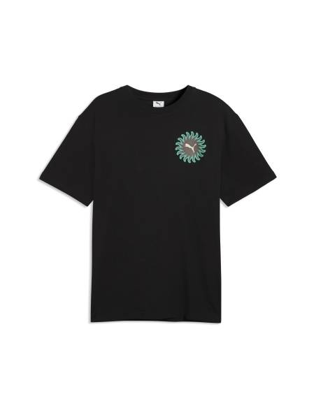 Camiseta moda PUMA SUNSET DRIVE NEGRA