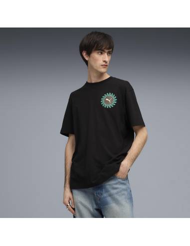 Camiseta moda PUMA SUNSET DRIVE NEGRA