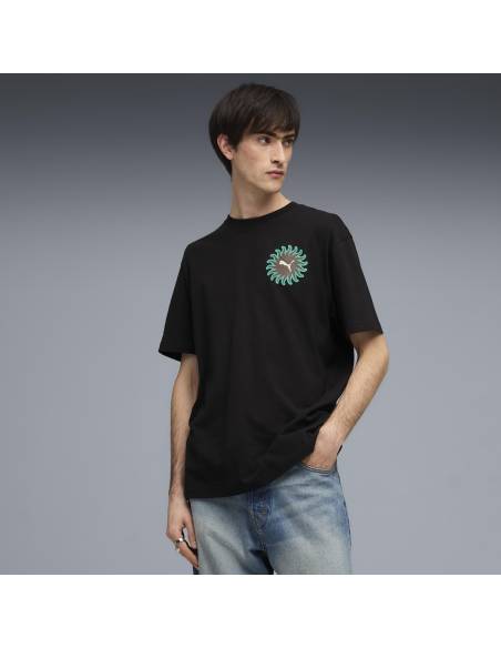 Camiseta moda PUMA SUNSET DRIVE NEGRA