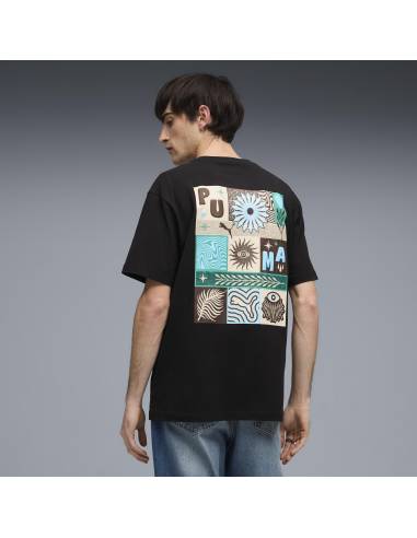 Camiseta moda PUMA SUNSET DRIVE NEGRA
