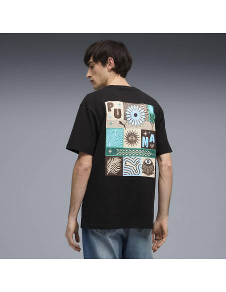 Camiseta moda PUMA SUNSET DRIVE NEGRA