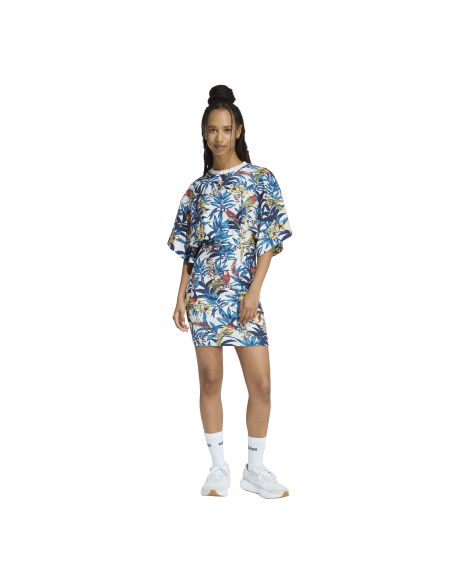 Vestido mujer moda ADIDAS KD2194 ESTANPADO AZULES