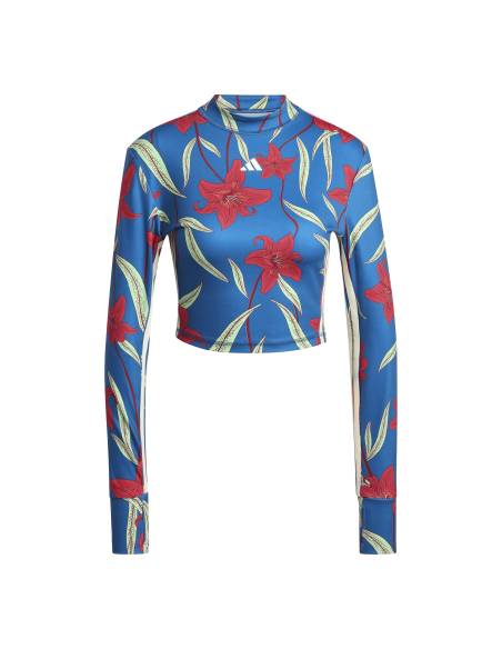 Camiseta manga larga mujer moda ADIDAS KE1350 FLORES ROJAS