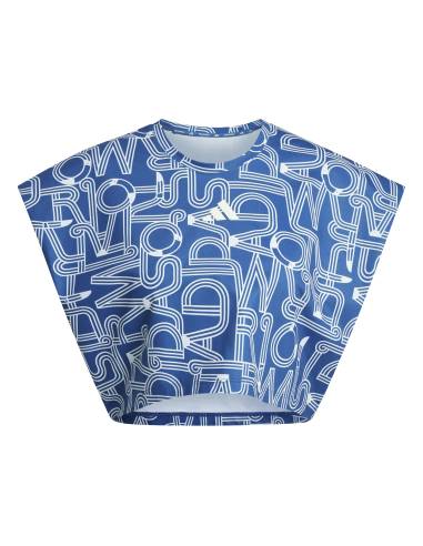 Camiseta mujer moda ADIDAS KD4639 AZUL