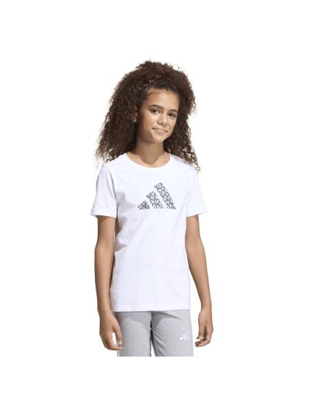Camiseta niña moda ADIDAS LOGO ESTAMPADO BLANCO