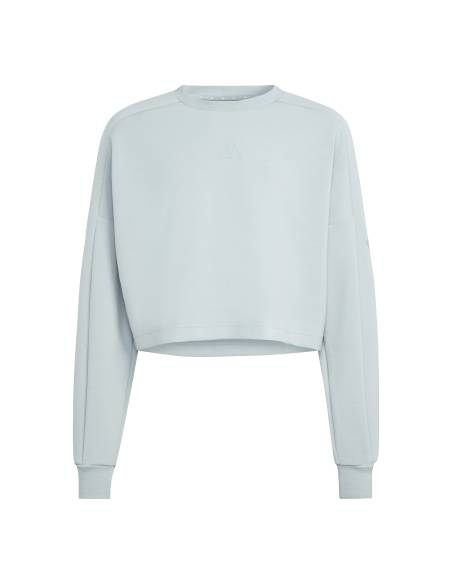 Sudadera niña moda ADIDAS CREW BASIC VERDE