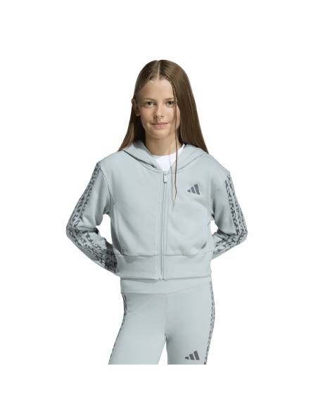 Sudadera niña moda ADIDAS HOOD OPEN ESTAMPADO VERDE