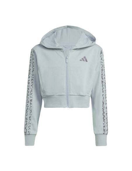 Sudadera niña moda ADIDAS HOOD OPEN ESTAMPADO VERDE
