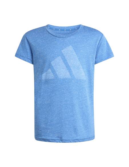 Camiseta niña moda ADIDAS LOGO PECHO AZUL