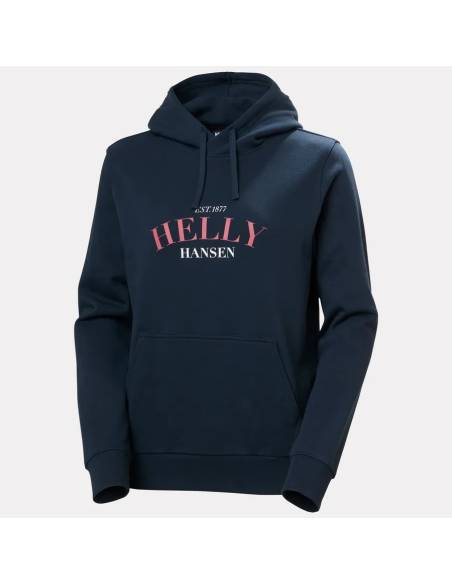 Sudadera mujer moda HELLY HANSEN CORE GRAPHIC HOOD MARINO