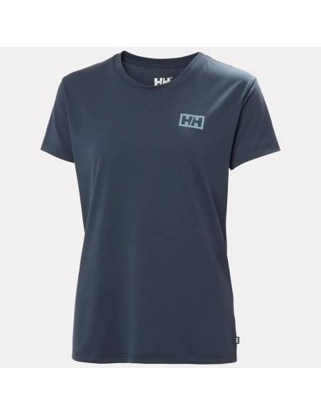 Camiseta mujer moda HELLY HANSEN SKOG POLI UFP 50 MARINO