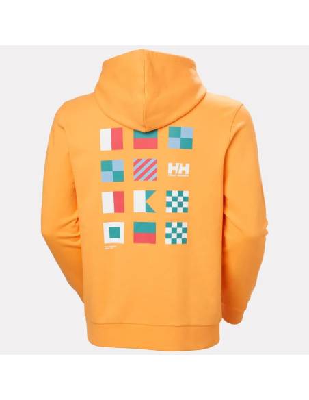 Sudadera moda HELLY HANSEN SHORELINE HOOD NARANJA