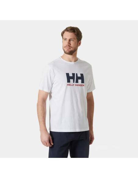 Camiseta moda HELLY HANSEN LOGO PECHO BLANCA