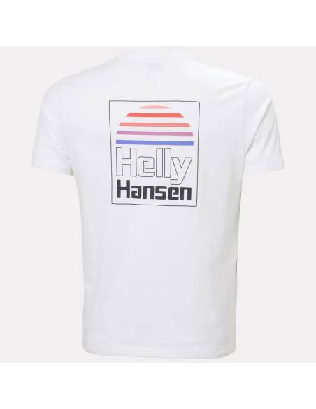 Camiseta moda HELLY HANSEN CORE GRAPHIC BLANCA