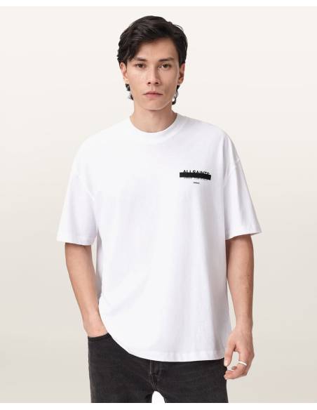 Camiseta moda ALLSAINTS REDACT BLANCA