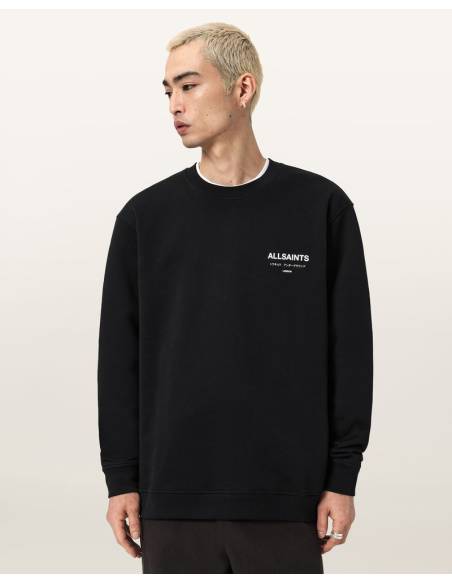 Sudadera moda ALLSAINTS UNDERGORUND CREW NEGRA
