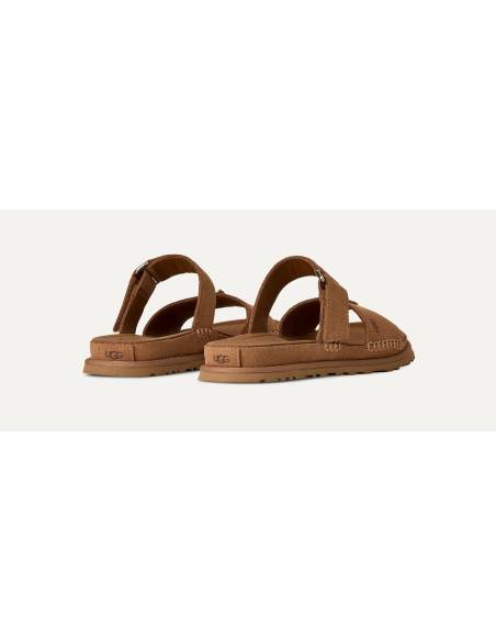 Sandalia mujer moda UGG GOLDENGAZE SLIDE MARRON