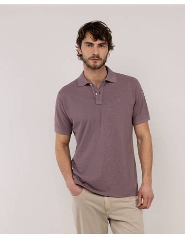 Polo moda EL GANSO PIQUE BERENJENA