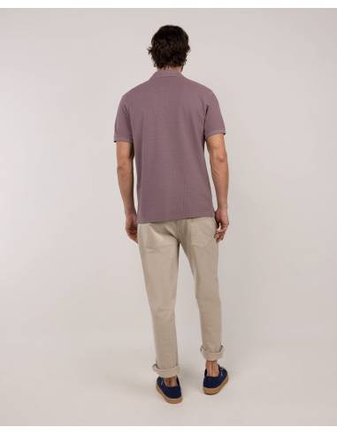 Polo moda EL GANSO PIQUE BERENJENA