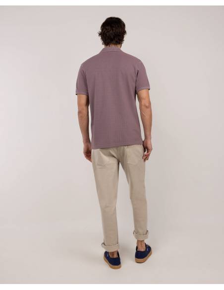 Polo moda EL GANSO PIQUE BERENJENA