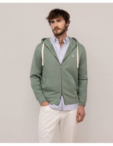 Sudadera moda EL GANSO OPEN HOOD VERDE