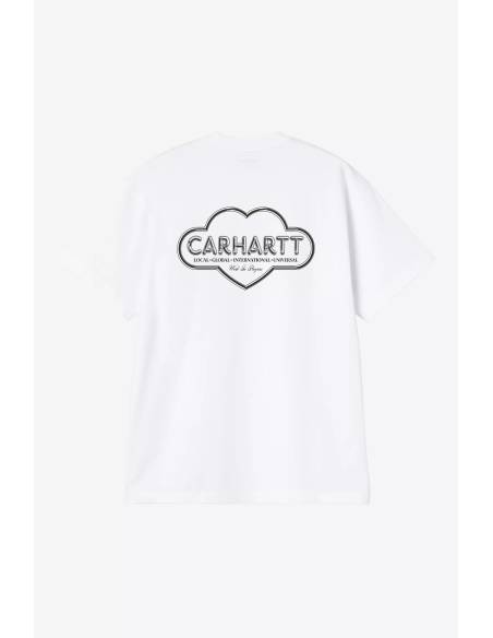 Camiseta moda CARHARTT WIP CLOUR HEARD BLANCA